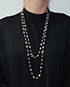 Chanel Crystal CC Moon Pearl Necklace, back view